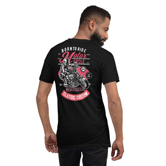 Born To Ride Men Crew Neck Shirt